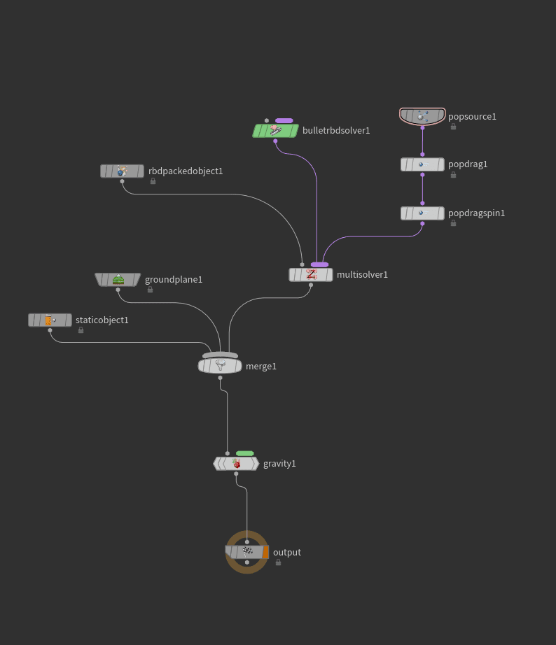 DOP Network setup for ground fracture