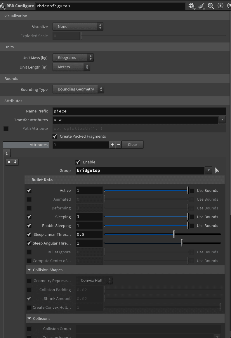 Initial geometry setup and fracturing